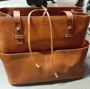 Vintage 2002 flawless brown leather Kate Spade tote